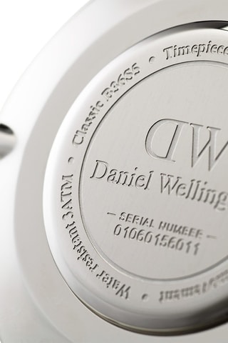 Leren Quartz Horloge Classic Durham - 40 cm - Camel en Zilverkleurig