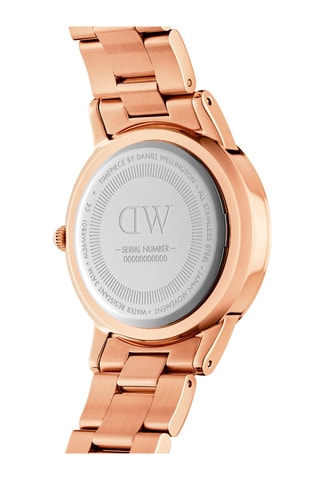 Stalen Quartz Horloge Iconic Link - 40 mm - Roségoudkleurig en wit