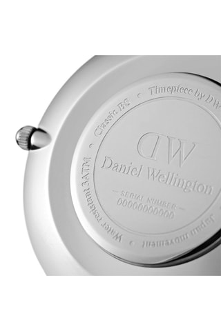 Leren Horloge Bondi - 32 mm - Wit en Zilverkleurig