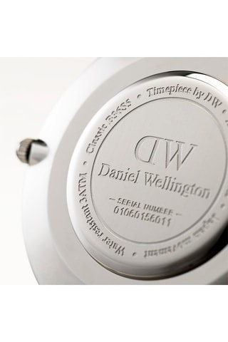 Leren Horloge St Mawes 36 mm - Bruin en Zilverkleurig