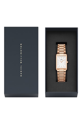 Roestvrijstalen Quartz Horloge Bound - Roségoudkleurig en Wit