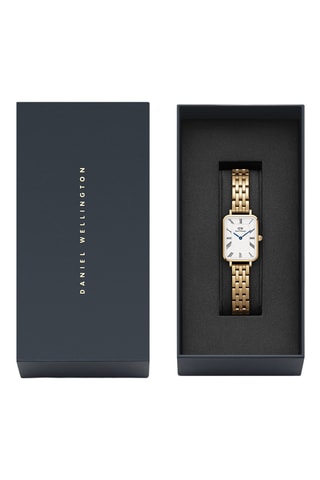 Reloj de cuarzo de acero - Dorado