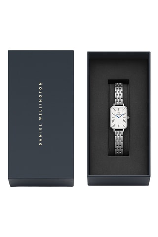 Reloj de cuarzo de acero - Plateado