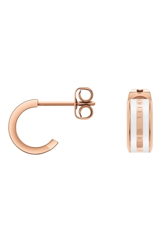 Creolen - Roségoudkleurig en wit