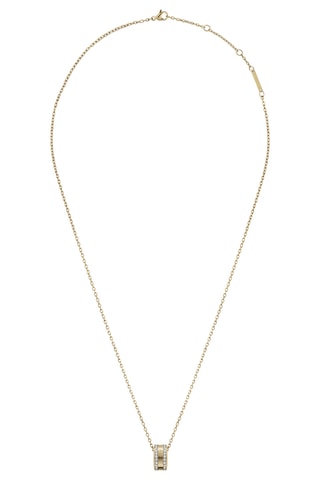 Collar - Chapado PVD de oro amarillo y circón