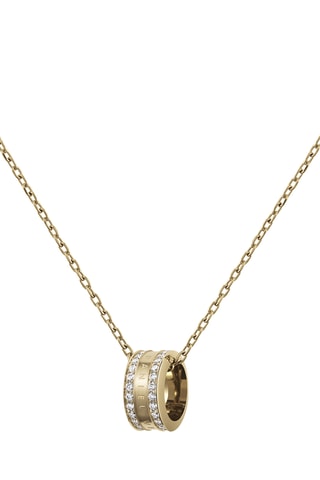 Collar - Chapado PVD de oro amarillo y circón