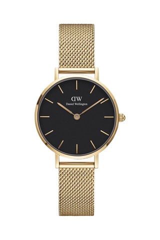 Stalen Quartz Horloge Evergold 28 mm - Goudkleurig en Zwart