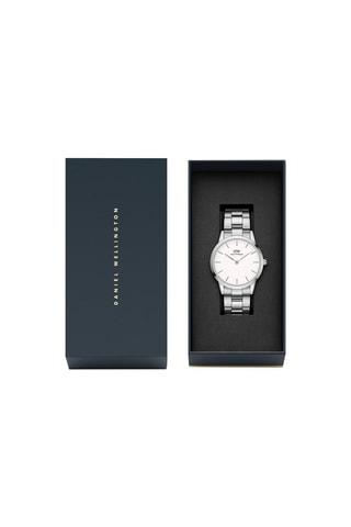 Stalen Horloge Iconic Link - 40 mm - Zilverkleurig en Wit