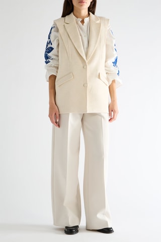 Veste sans manches - Ecru