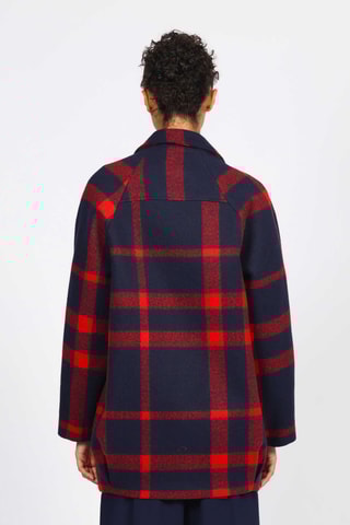 Manteau - Bleu marine et rouge