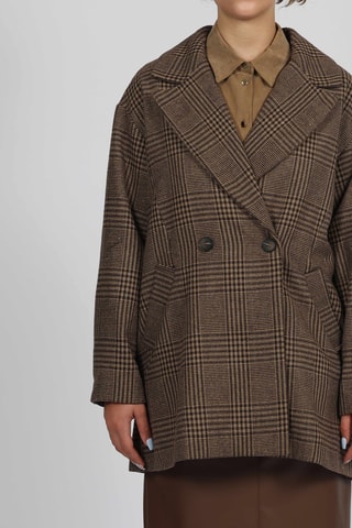 Manteau - Beige et marron foncé