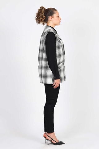 Veste sans manches - Blanc et noir