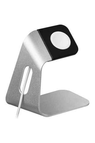 Oplaadstation Apple Watch - zilverkleurig roestvrij staal