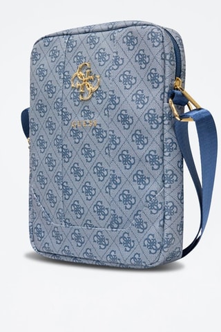 Schoudertas Guess - Blauw en goudkleurig