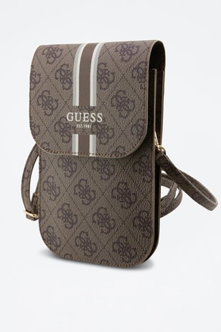 Schoudertas Guess - Wit en bruin