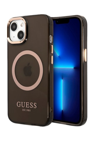 Case Guess Gold Outline - iPhone 14 Plus - MagSafe