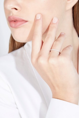 Alliance Délice Or blanc et diamants