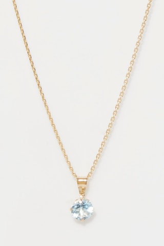 Pendentif Puce - Or jaune et topaze