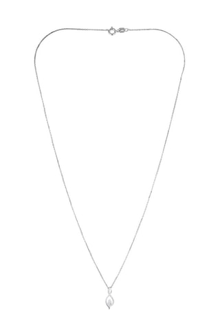 Pendentif Luna  Or blanc et diamants