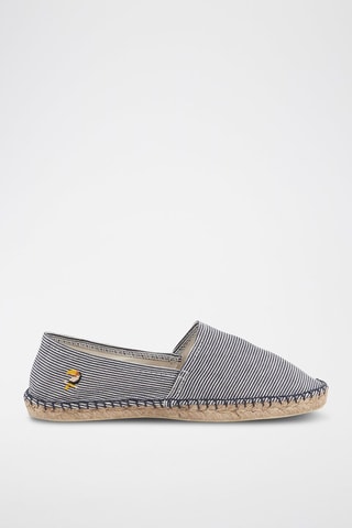 Espadrilles - Bleu foncé et écru