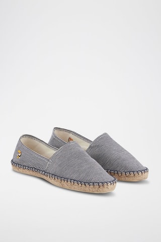Espadrilles - Bleu foncé et écru