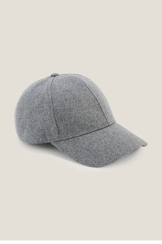 Casquette en laine - Gris chiné