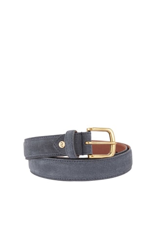 Ceinture en nubuck - Bleu