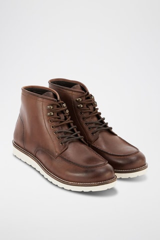 Boots en cuir - Marron