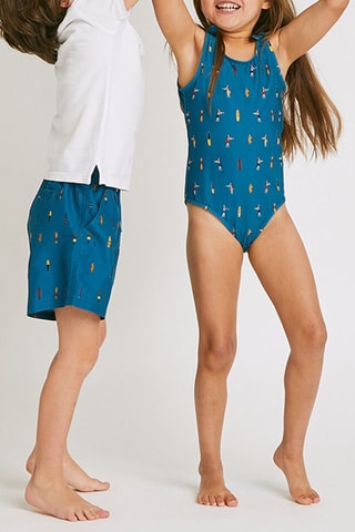 Maillot 1 pièce - Bleu pétrole