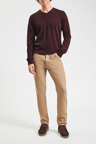 Wollen Trui - Bordeauxrood