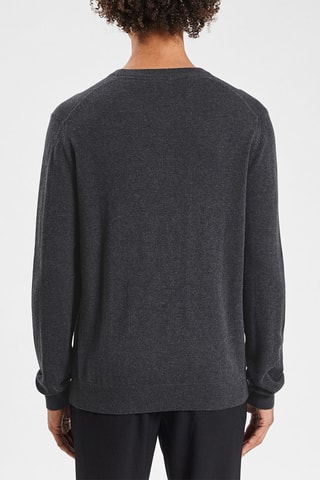 Pull en laine et cachemire - Gris foncé