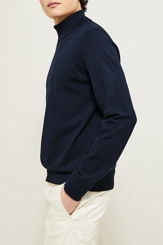 Pull en coton biologique - Noir