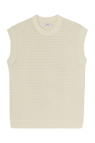 Pull sans manches - Ecru