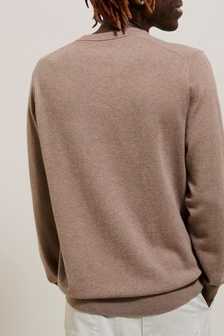 Merinoswollen en Kasjmier Trui - Beige