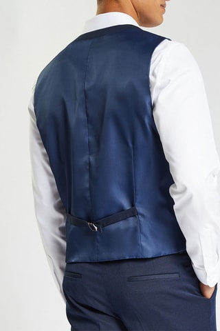 Gilet de costume sans manches - Bleu marine