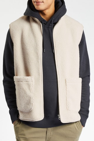 Mouwloos vest- Beige