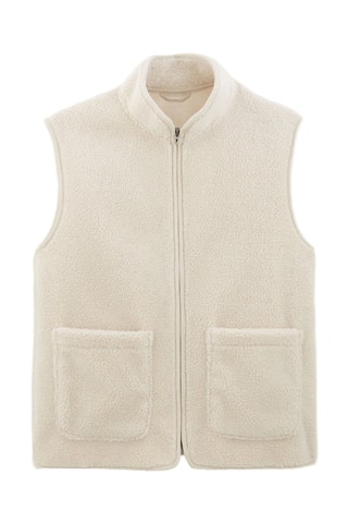 Mouwloos vest- Beige