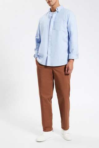 Pantalon regular - Marron