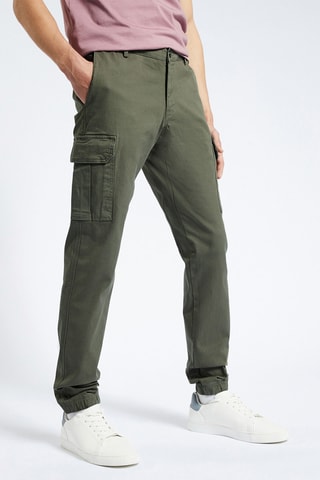 Pantalon cargo slim - Kaki
