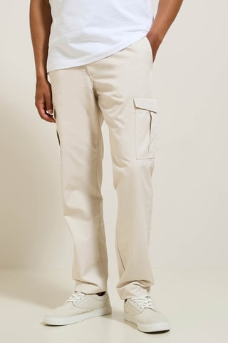 Pantalon cargo straight - Ecru