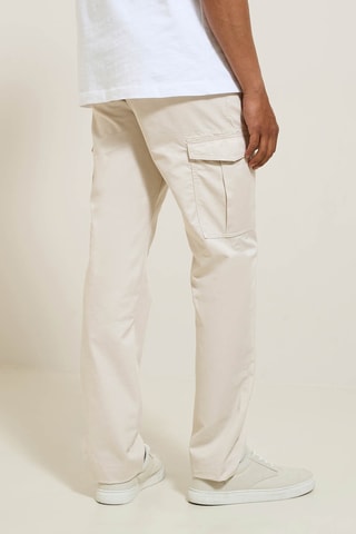 Pantalon cargo straight - Ecru