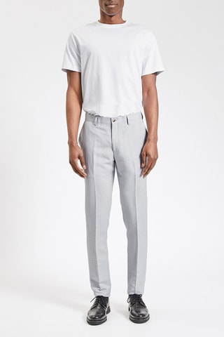 Pantalon de costume en lin - Blanc