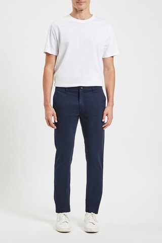Pantalon chino slim - Bleu marine - Longueur 34