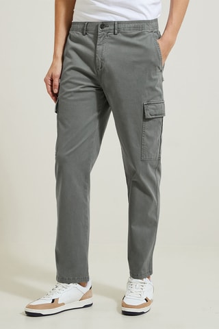 Pantalon cargo loose - Kaki
