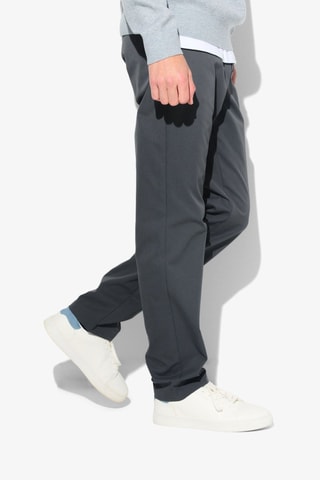 Pantalon regular - Gris foncé