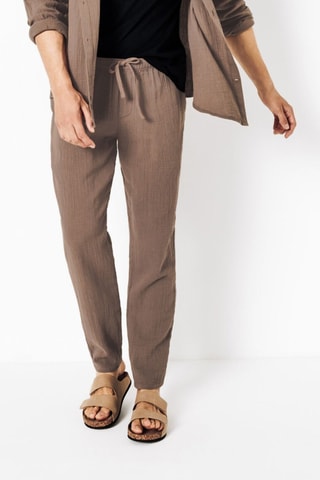 Pantalon relax - Marron
