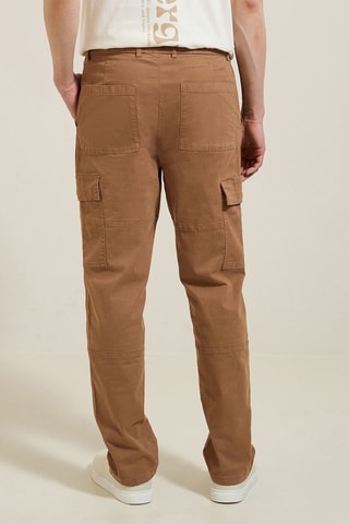 Pantalon cargo - Camel