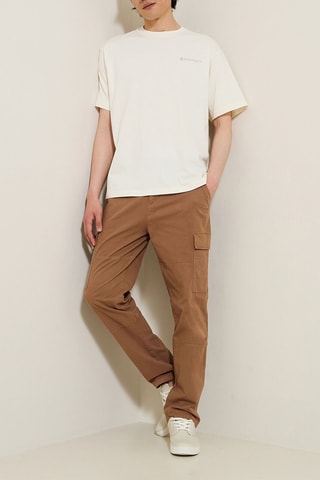Pantalon cargo - Camel