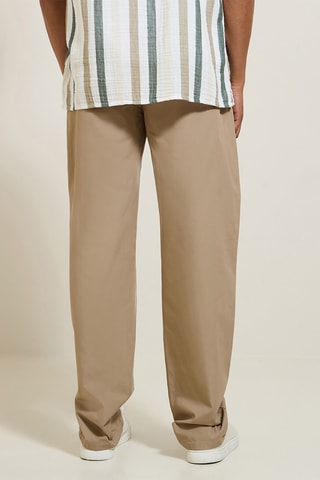 Pantalon relaxed - Beige