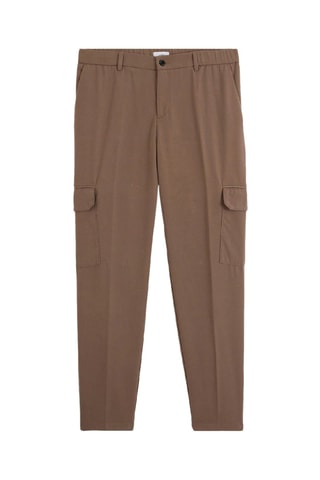 Pantalon cargo relaxed - Marron